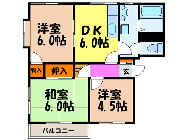 ドミ－ル北舞子の物件間取画像